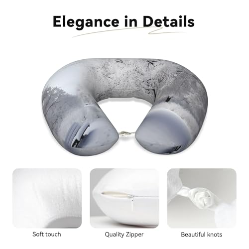 Almohada de memoria ergonómica para cuello negra miniatura 3
