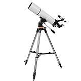 TELESCOPIO ASTRONÓMICO PROFESIONAL --- Este profesional viene con lente de objetivo de película verde de 4 lados, imágenes claras, con alta transmitancia de luz, lente de objetivo reducida para absorción de luz, reflexión y dispersión, la calidad de imagen es buena, el día y la noche se pueden ver claramente. Un regalo perfecto de astronomía para los amantes de la astronomía.