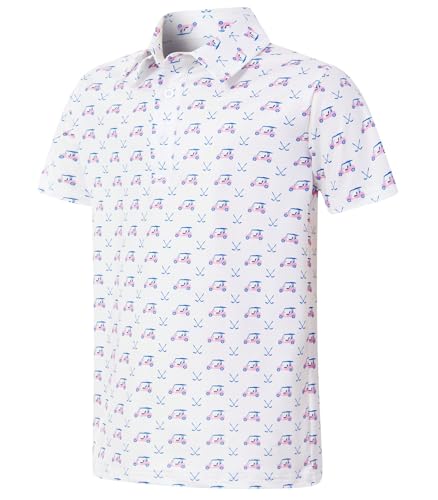 westwolf Boys Performance Polo Size 13-14 White Short Sleeve Collared Shirt