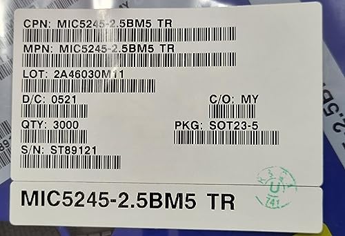 Brand New (3000 PCS) MIC5245-2.5BM5 TR MICREL