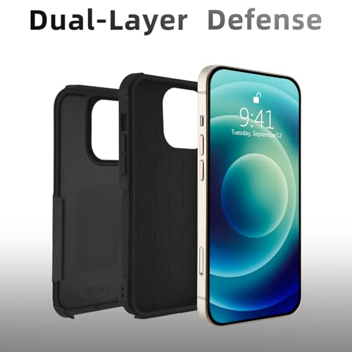Coque de protection intégrale pour iPhone 13 Pro antichoc robuste noir