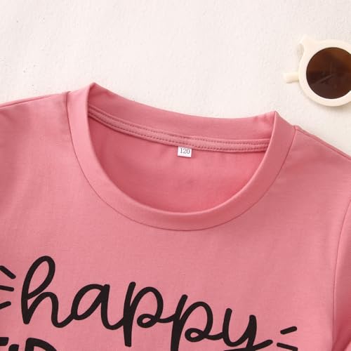 Image of GLIGLITTR Girls Happy First Day of School Shirt Kids Boys Kindergarten 1st 2nd 3rd Grade T-Shirt Back to School Outfit Tops