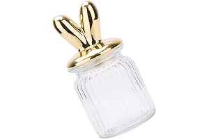 Alipis Easter Glass Jars: Festive Treats in a Bunny's Embrace