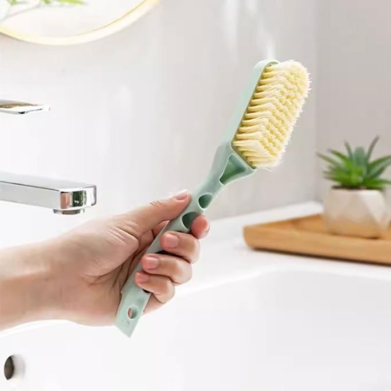 Colorful Long Handled Shoe Brush Plastic Wall Hanging Soft Bristles Does Not Damage Shoes