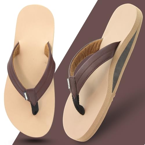Image of SHAPECRUNCH Arch Support Slippers for Men - Ortho Slippers with MCR Sole to Reduce Pressure on Feet, Joints, and Back