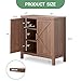 Garvee Coffee Bar Cabinet with Adjustable Shelvesor Storage Pantry Cabinet Coffee Station for Kitchen, Living Room, Dining Room, Bathroom，Oak