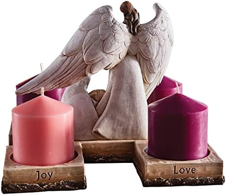 Advent Nativity Scene Tealight Holder 10"
