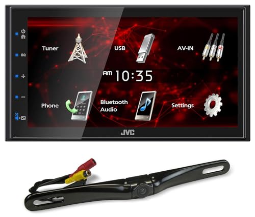 Reproductor JVC KW-M180BT con pantalla 6.8" y cámara Rockville miniatura 1