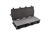 B&W International Mehrzweckkoffer Outdoor 7200 (PP.860) Schwarz - mit Schaumeinlagen - wasserdicht (IP67), staubdicht, schlagfest, extrem robust