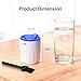 Fullicon Pill Crusher Fine Powder, Stainless Steel Grinder Head, 2-in-1 Medicine Crush with Storage, Small Pill Grinder for Pets, Elderly & Kids (Blue White)
