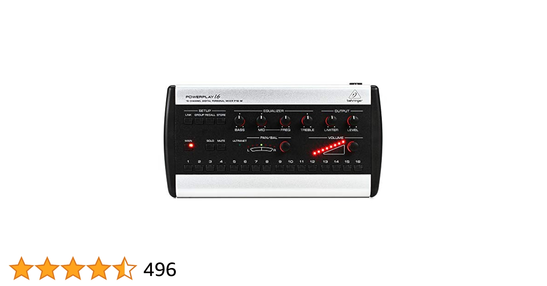 Behringer P16-M PowerPLAY 16-Channel Digital Personal Mixer