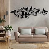UGJSH Metal Wall Decor, Tree Metal Wall Decor, Metal Birds Wall Art, Metal Wall Art, Birds on Branch