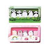 2pcs Creative Animal Thumb Sticky Notes Set, Fun Shaped Small Post It for Students and Office, Sticky Notes Cute for Quick Memos, Study, Planners, and Organizing Tasks,Index Stickers for School