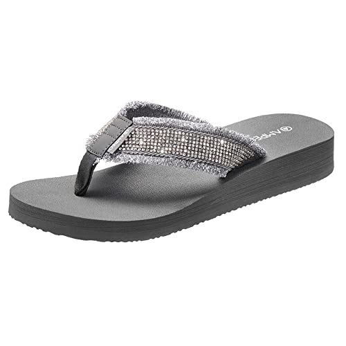 Ampeo Women's Arch Support Flip Flops Comfortable Casual Summer Beach Thong Sandals