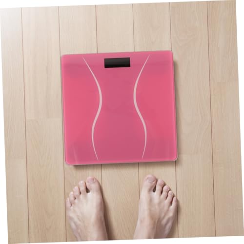 Báscula digital LIFKOME color rosa para baño miniatura 6