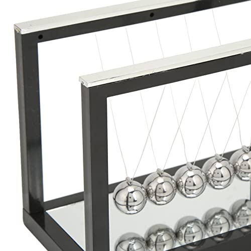 Hztyyier Berço Newton com 5 bolas de pêndulo, bolas de balanço de equilíbrio com bolas Newton de aço