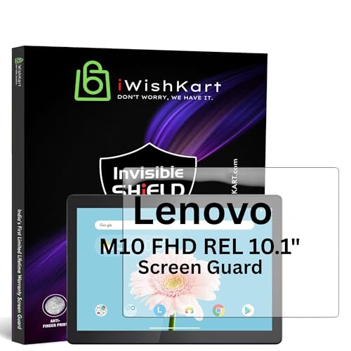 Image of compatible with Lenovo M10 FHD REL TB-X605FC 10.1 Inch Tab Tempered Glass screen protector guard Full Screen Coverage Edge to Edge with Easy Installation kit Premium | 10.1 inch