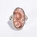 Natural Bird’s Eye Jasper Cabochon Gemstone Handmade Solitaire Ring 925 Sterling Silver Wedding Gift Jewelry (9)