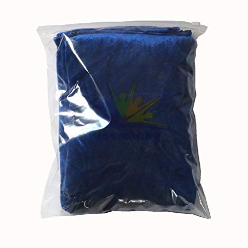 Proumhang Umhang mit Kapuze Lange SAMT Cape Vampir Kostüm Halloween Weihnachten Erwachsener Unisex XX-Large, Blau