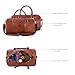 Real Leather Duffle Bag for Men | Vintage Weekender Travel Bag | Overnight Carry-On Luggage | Handmade Leather Gym Bag for Men