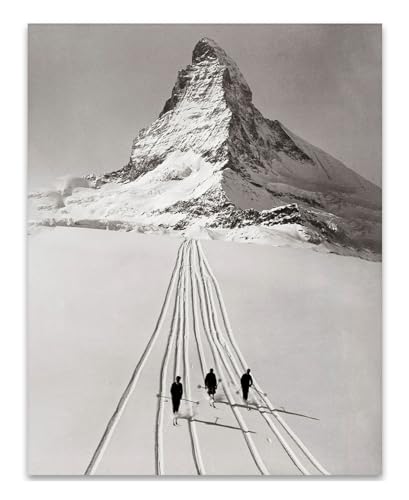 Make Em Laugh Skiing Matterhorn 11x14 Art Print