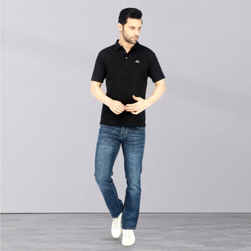 Image of Men's Premium Straight Fit Jeans | Cotton Rich Breathable Denim Pants for Men | Comfortable Regular Wear Casual Jeans