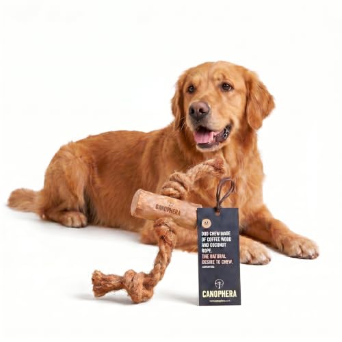 Canophera Dog CHEW Made of Coffee Wood and Coconut Rope (Medium)