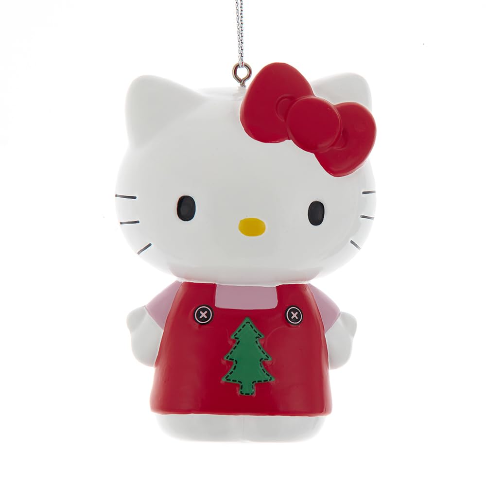 Hello Kitty with Tree Christmas Ornament by Kurt Adler