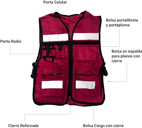 Consejos y comparativas para Comprar Chaleco brigadista rojo los mejores 10. 18 Imagen adicional