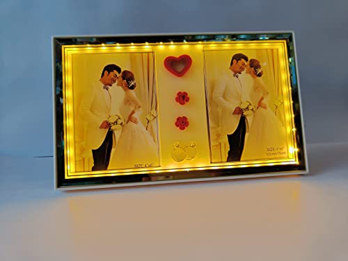 Image of Photo Frame With LED Light- Perfect For Wife, Husband, Parents | Valentine's Gift