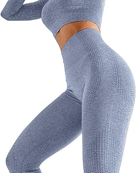 Ensemble Sport Femme Sans Couture - Haut Court Manches Longues + Pantalon Yoga - Confort Et Performance