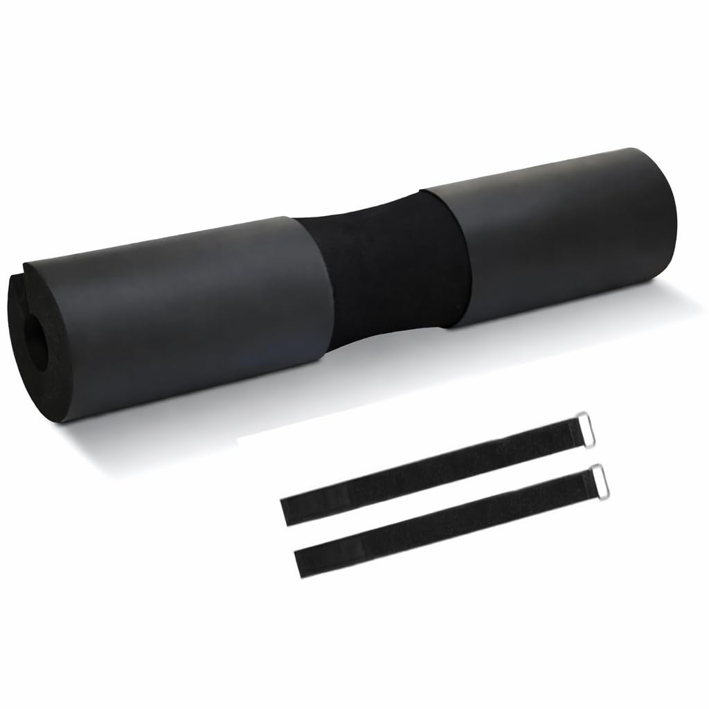 Hanzu Barbell Pad for Weight Lifting with Extra Cushion Squat Pad for Gym Rod Foam Hip Thrust Pad for Neck & Shoulder Support Standard Sponge Barbell Neck Pad for Gym Squats, Weightlifting - Black-image-10
