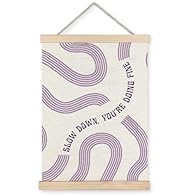 Dimensions: 12 x 16 inches, featuring a built-in wooden hanger for easy display. Versatile Decoration: Complements nurseries, classrooms, bedrooms, kitchens, offices, and more, adding character to any setting. A Special Gift: A stylish and meaningful...