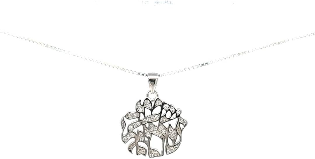 Shema Necklace 925 Sterling Silver with White Cubic Zirconia. Pendant Necklace - Jewish Jewelry for Women - Kabbalah Pendant Jewelry -Holy Land Gifts, Chain Necklace, Hebrew, Bible Blessings Gift - Image 2