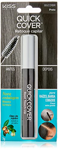 👴 10 Best Gel for Gray Hair 3 Máscara Retoque Capilar Brush-In Gray Hair, Kiss New York, Preto