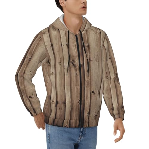 Sweat à capuche homme zippé polyester doux contre le froid S-3XL