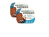Weighless Cookies - Buckwheat Chocolate Chip - 2 Pack - Healthy, Gluten Free, Low Carb, Only 23 Calories Per Cookie, (4 Cookies In Each Pack)