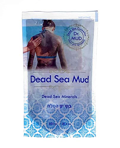 Dr. Mud Dead Sea Mud Body Mask  Black Clay Body Treatment with Natural Dead Sea Minerals  Deep Cleansing Skin & Beauty Mask  Home Spa Treatment  Skin Care Detox Product for Men & Women, 600g