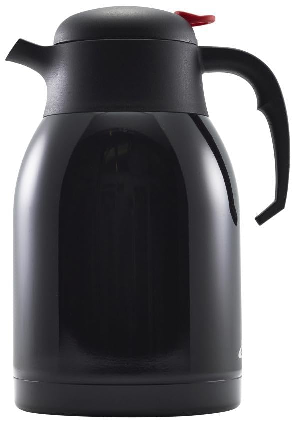 Pichet à bouton-poussoir noir St/St 2L en acier inoxydable de haute qualité supérieure