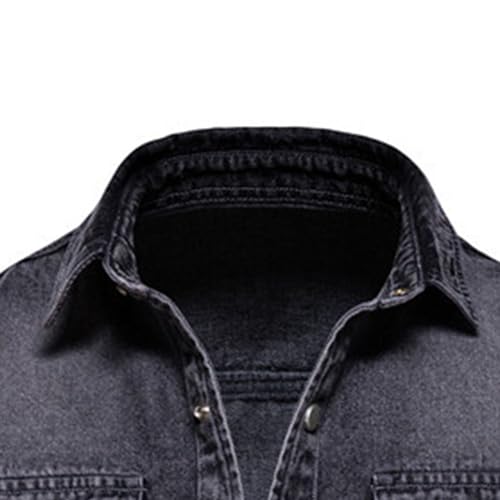 Veste en jean homme style décontracté pour sorties urbaines