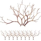 Artibetter Tallos de Árboles Artificiales 12 Unidades en Color Marrón Claro, Ideales para Relleno de Jarrones y Decoración de Cocinas y Baños