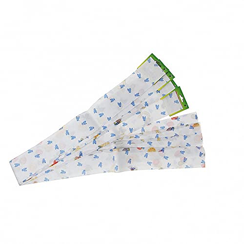 Piège papier tue-mouche à motifs 'fruits' set de 4