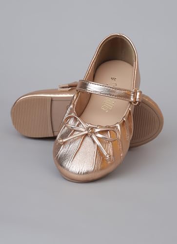 Image of Kidsville Girls Single Strap Ballerina Belly Shoes | Lightweight Comfortable Slip-On Ballet Flats | Casual Footwear for Kids Girls