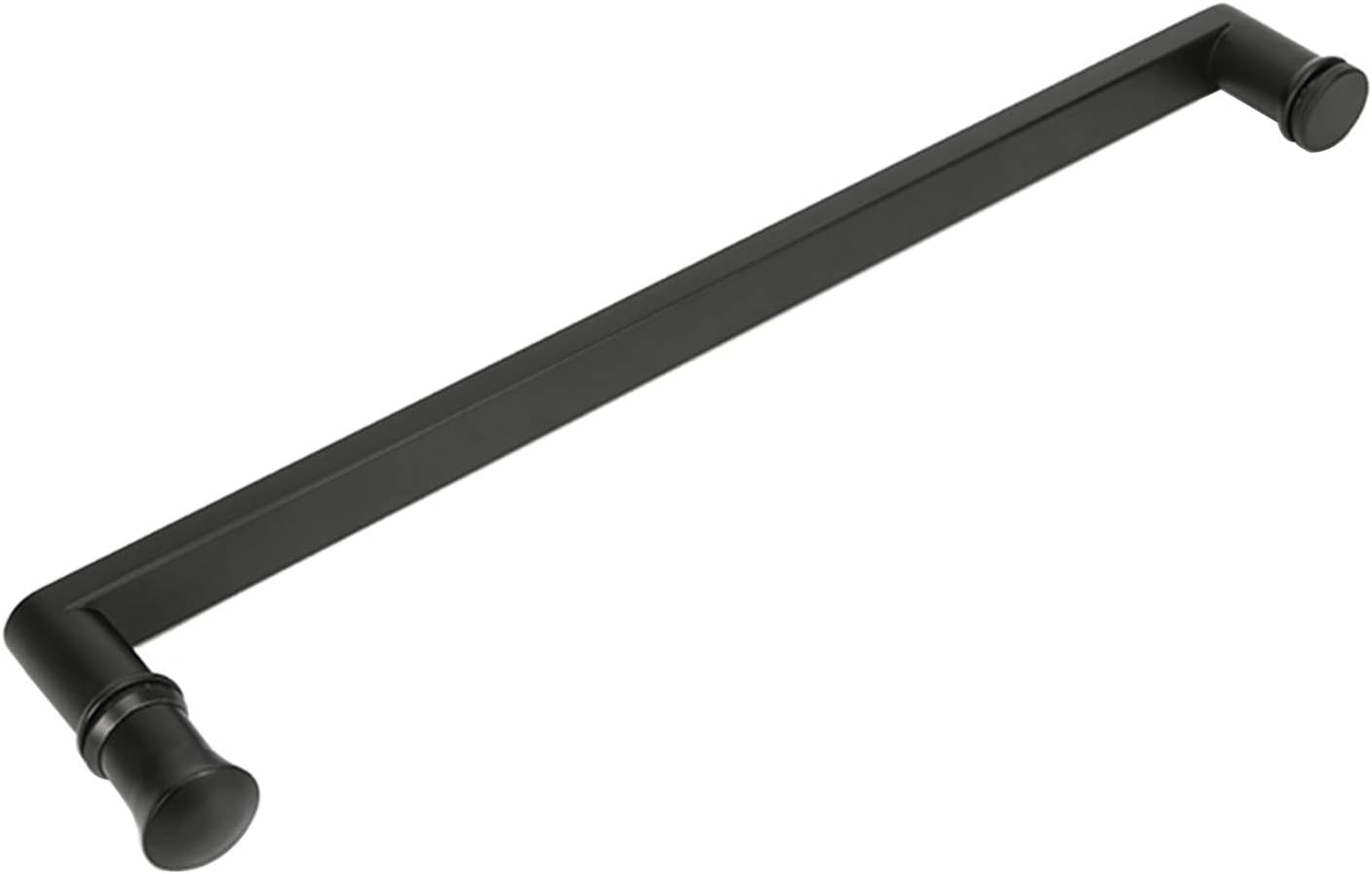 Push and Pull Glass Shower Door Handle Stainless Steel, Bathroom Door Knobs Grab Bar Rail Replacement Parts Towel Bar Single Sided Glass Door Handles Grip Button (Size : 400mm)