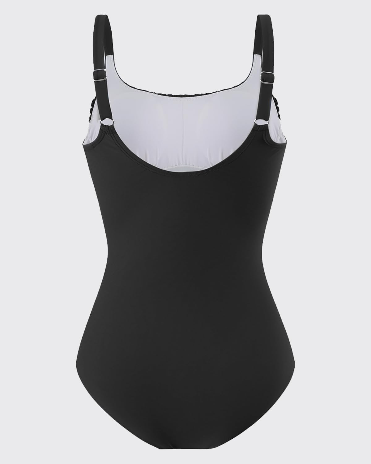 YNIQUE Maillots de Bain Une pièce pour Femmes Contrôle du Ventre Elégant Amincissant Monokini Gainant Push Up Maillot de Bain avec Rembourré
