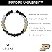 Lokai Purdue University Boilermarkers, SIlicone Bead Bracelet for Men and Women, Large, 7 Inch