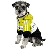 Taille L : il s'agit d'une veste légère pour chiens, adaptée pour les chiens de petite et moyenne taille avec tour de poitrine (45,7 cm), longueur du dos (35,6 cm), poids (24,9 à 35,9 kg), ce vêtement n'a pas d'élasticité, veuillez donc mesurer soigneusement la taille de votre chien afin de ne pas être inadapté.