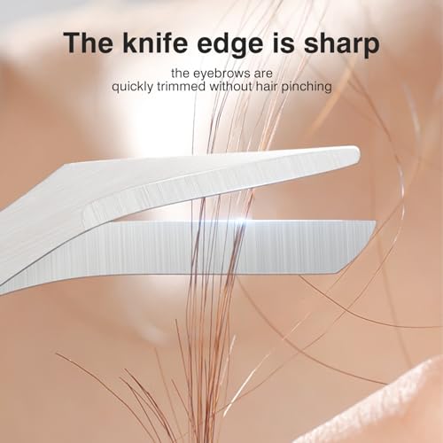 Augenbrauenschere mit Kamm,Augenbrauen Schere für Frauen,Eyebrow Trimmer,Augenbrauenrasierer Scissor,Augenbrauen Trimmer Damen Black,Eyebrow Scissors Combs,Augenbrauen Professional Beauty Precision
