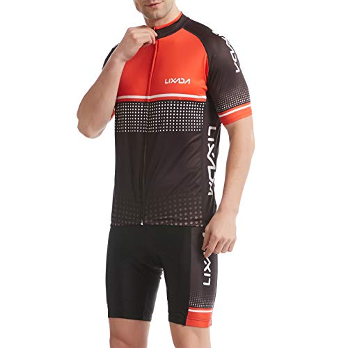 mewmewcat roupa de ciclismo,Conjunto de malha masculina de ciclismo, de secagem rápida respirável, c