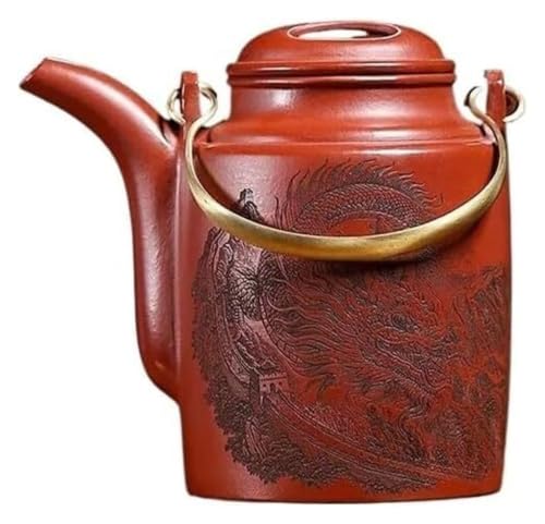 Théière en céramique Zisha 280ML et pot en argile violette pour thé Oolong